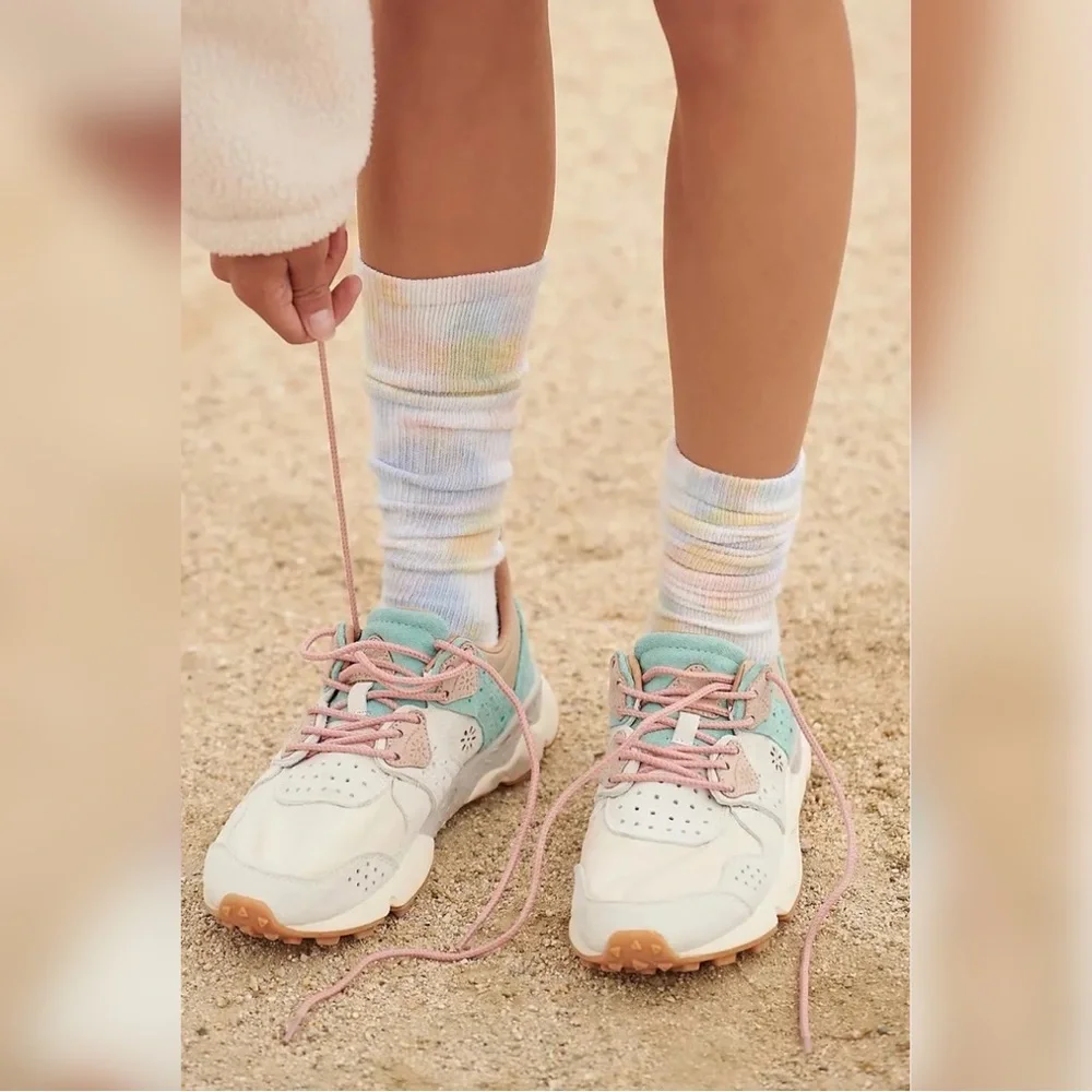Free People Flower Mountain Noa Sneaker Faux Shearling Kotetsu Size 7